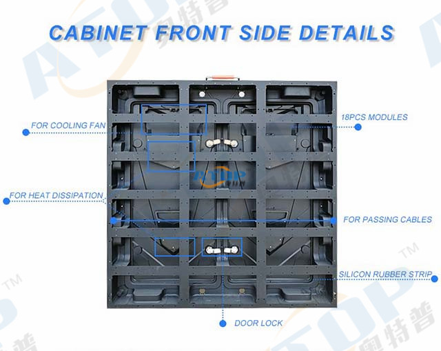 960x960mm die casting cabinet front side details