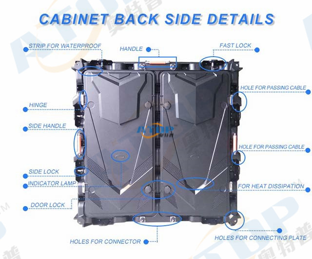 960x960mm die casting cabinet back side details