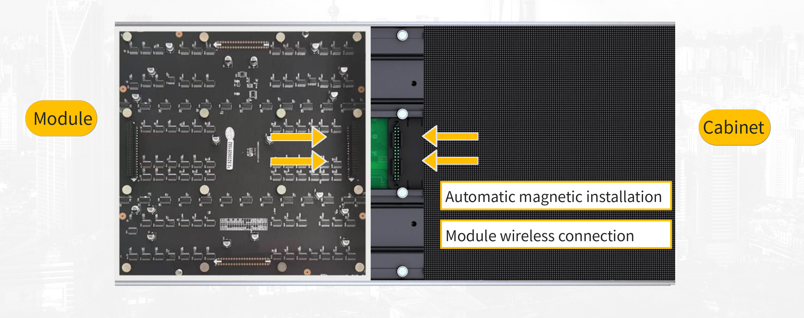  wireless connection-LED module