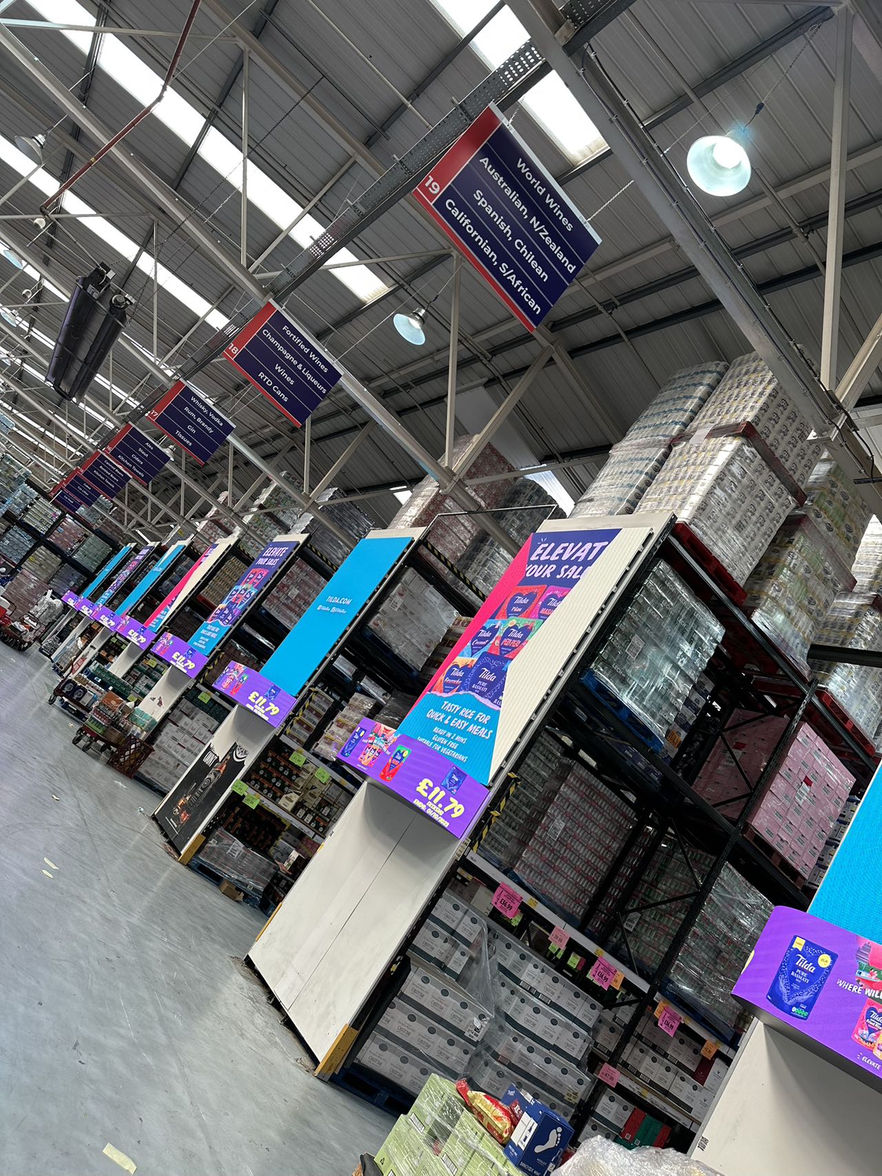 supermarket led screen