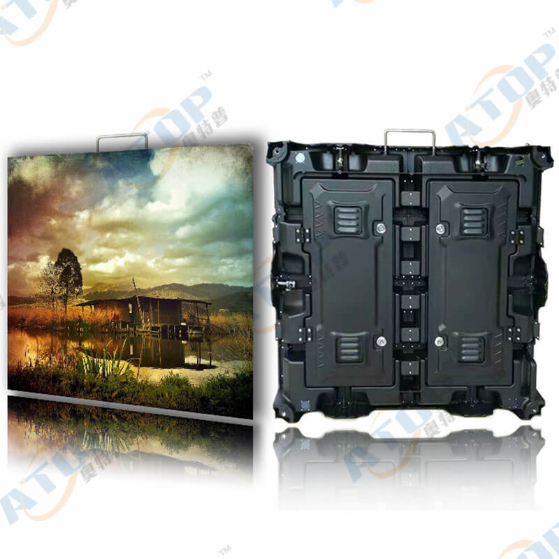 Outdoor P6 full color display 768x768 rental die-cast aluminum cabinet unit