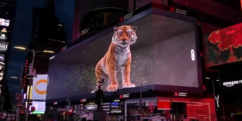 times square 3D billboards